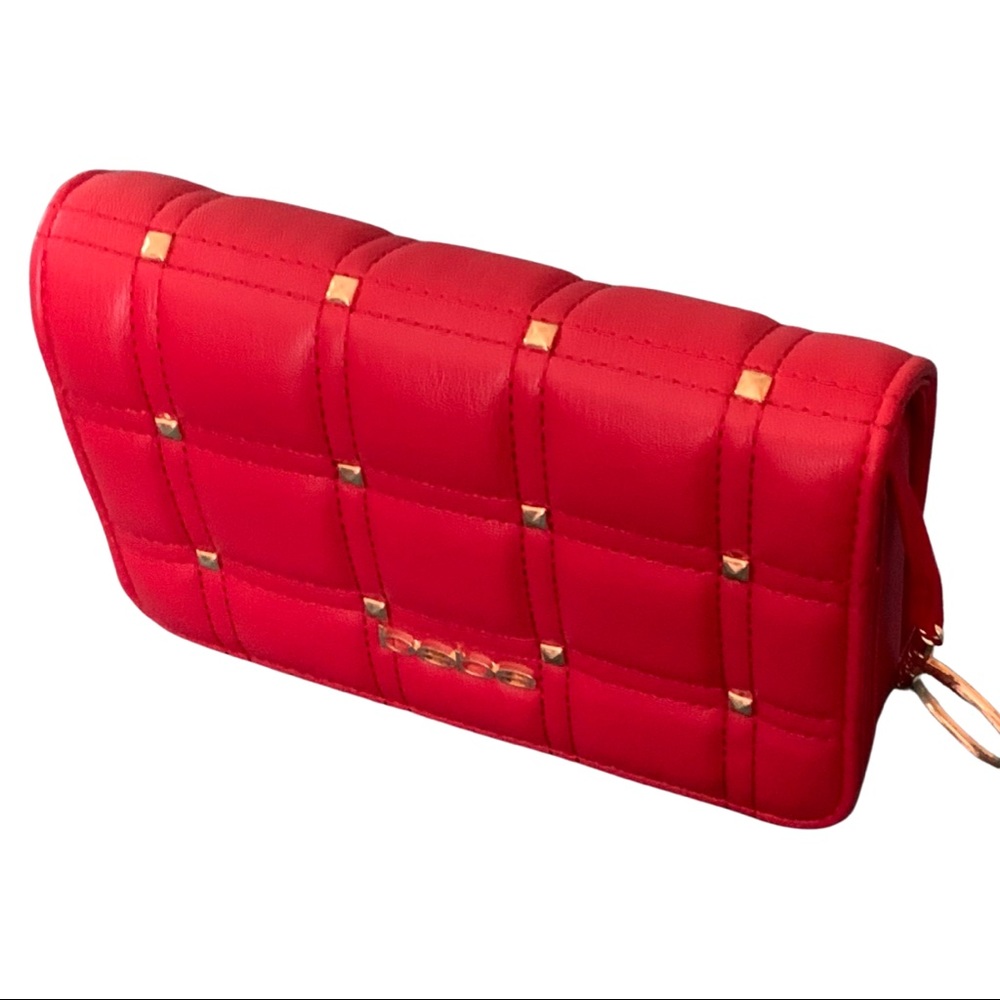 NWT. Bebe Red Crossbody Bag - Picture 2 of 16